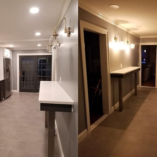 Miniatura 4 de Pathson Lámpara de pared industrial con brazo oscilante, lámpara de tocador de pared ajustable para baño, lámpara de pared cableada para mesita de