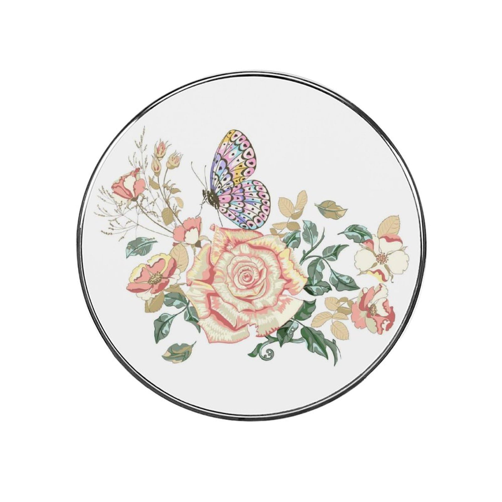 Flower Butterfly Alloy Fridge Magnet For Office Cabinet Refrigerator Whiteboard Photo