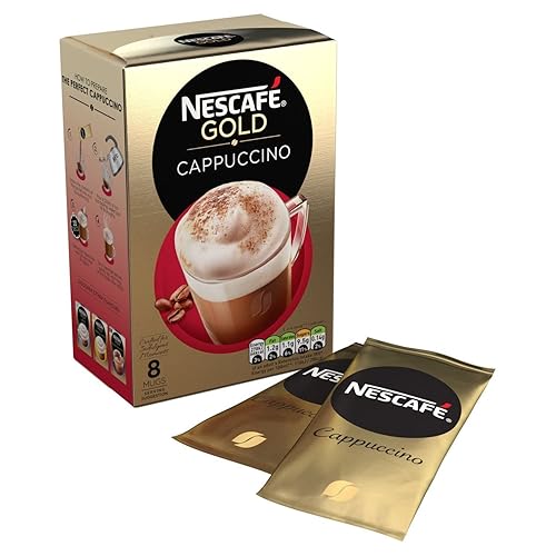 Miniatura 2 de NESCAFÉ Gold Cappuccino Original, 8 sobres, 4.80 oz (paquete de 6, total 48 bolsitas)
