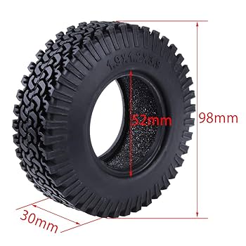 プラモデルのタイヤ Amazon.co.jp: HobbyPark ラバー 98mm 1.9インチ タイヤ 1/10 RC