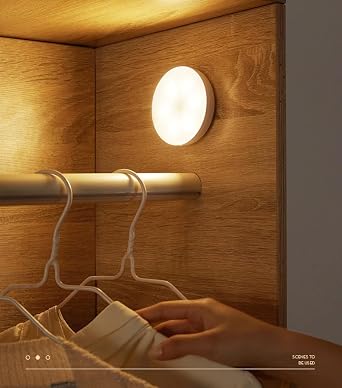 2'li Set Kabin Led Hareket Sensörlü Hero LED Kabin Işığı - 4000K Doğal Beyaz, USB Şarjlı, Mıknatıslı Yapışkanlı Montaj – Dolap İçi, Mutfak, Merdiven ve Gardırop İçin Kablosuz Gece Lambası [Enerji Sınıfı F]
