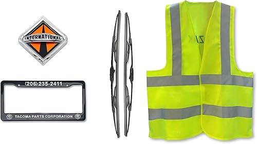 Miniatura 6 de KOZAK Replacement PLASTIC Center Bumper Cover with Grille Screen Compatible with International Prostar 2008-2015 PLUS Logo, Wipers, License Plate