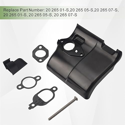 Miniatura 4 de LIZEWEI Kit de deflector de calor 20 265 09-S para KohlerCub Cadet SV470-SV620, SV540, LTX 1040 motor de cortacésped reemplaza 20 265 01-S, 20 265