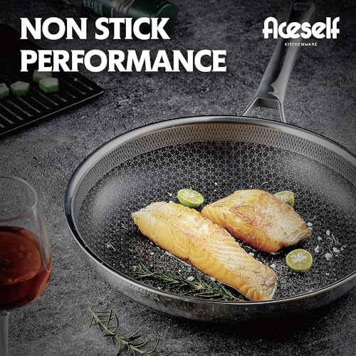 Aceself AS10IN-2.0 Non Stick Frying Pans,Hybrid 10 Inch Frying Pans Nonstick,Pfoa Free Cookware,Non Stick Stainless Steel Skillets,Dishwasher And Oven Safe thumb #1