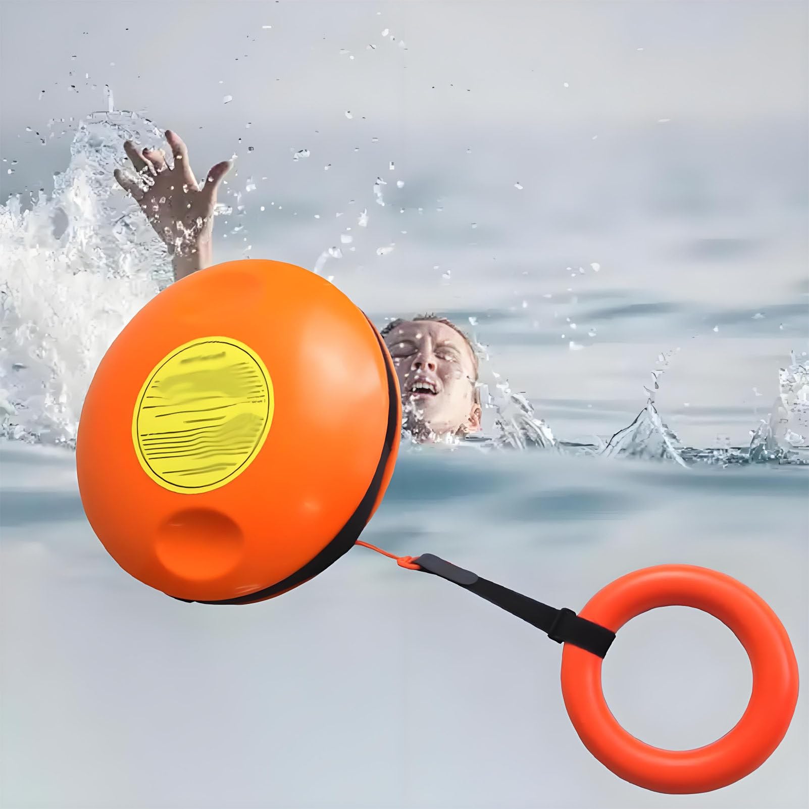 Caibendss Water Rescue Throwing Frisbees Symmetrical Grooves Frisbee