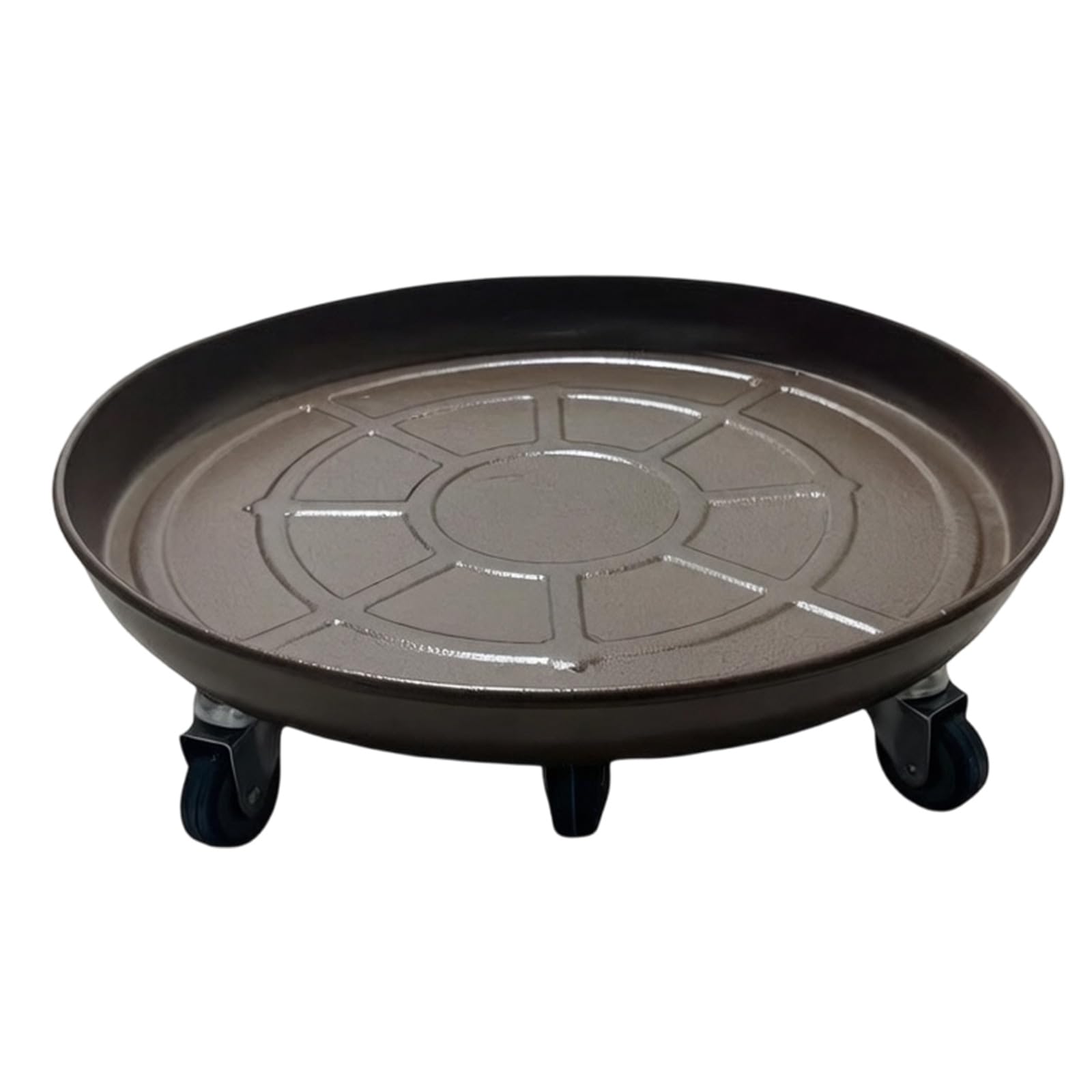 Support roulant en fer pour plantes intérieur extérieur et plateau de drainage mobile