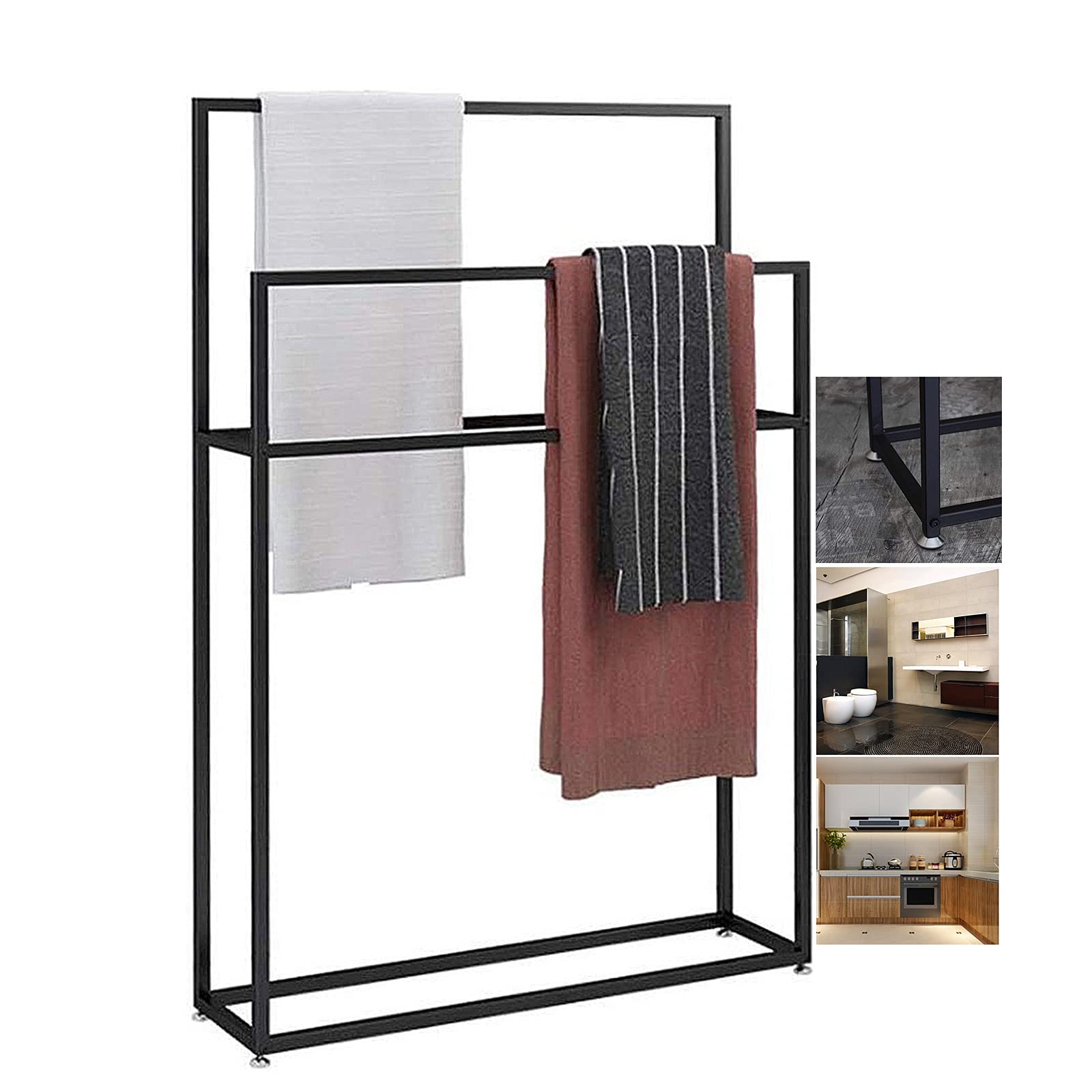 Porte-serviettes pour comptoir et sol : fini le linge humide