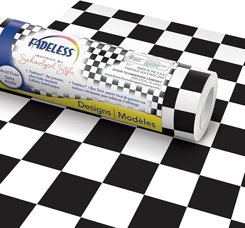 Fadeless Schoolgirl Style - Papel para tablón de anuncios, estilo retro, 48 pulgadas x 12 pies, 1 rollo