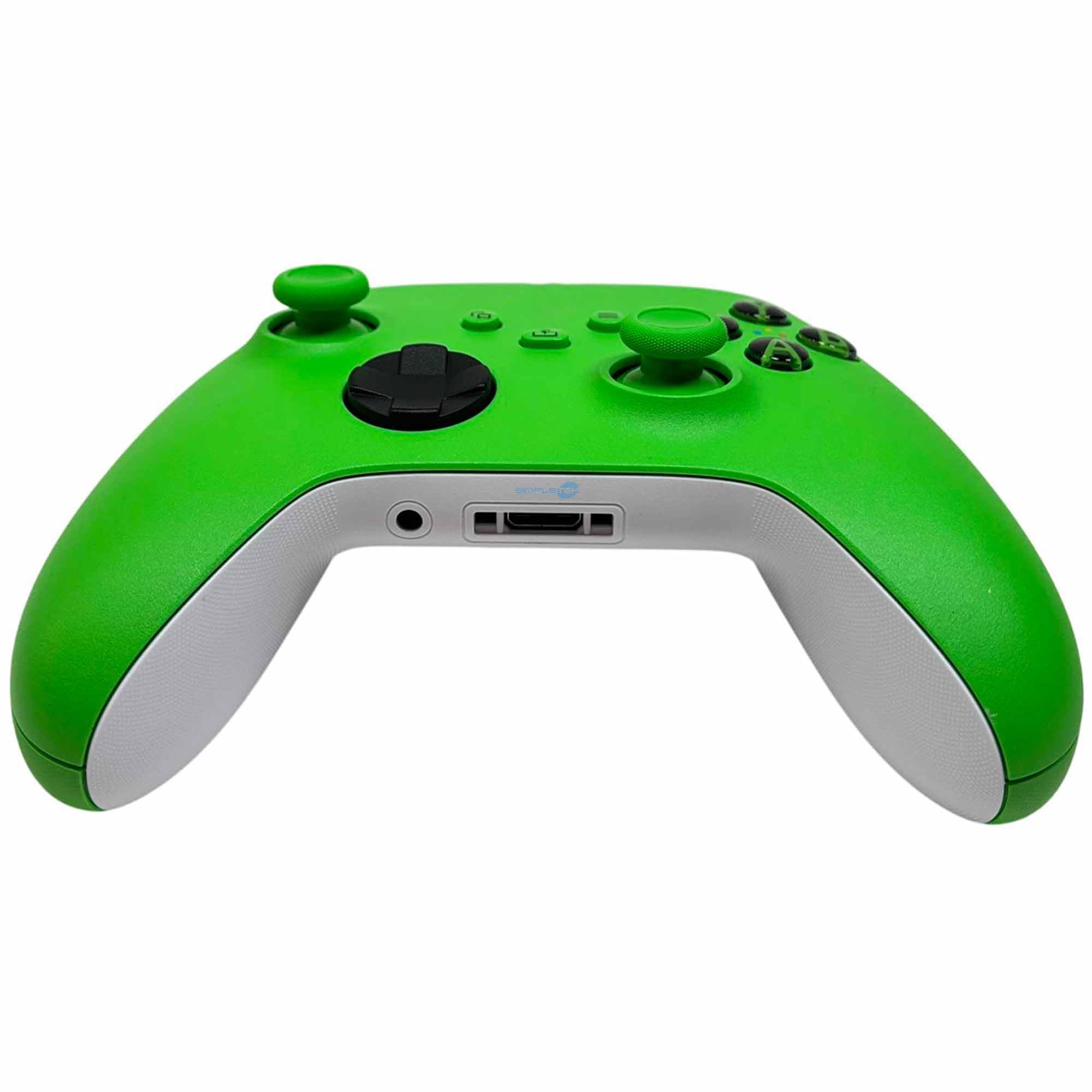 SIMPLETEK - Controller Wireless USB-C Velocity Green (Ricondizionato) | Compatibile con Xbox X S One Series, Compatibile con Android e Windows, Compatibile con iOS, Bluetooth, jack audio, Gaming