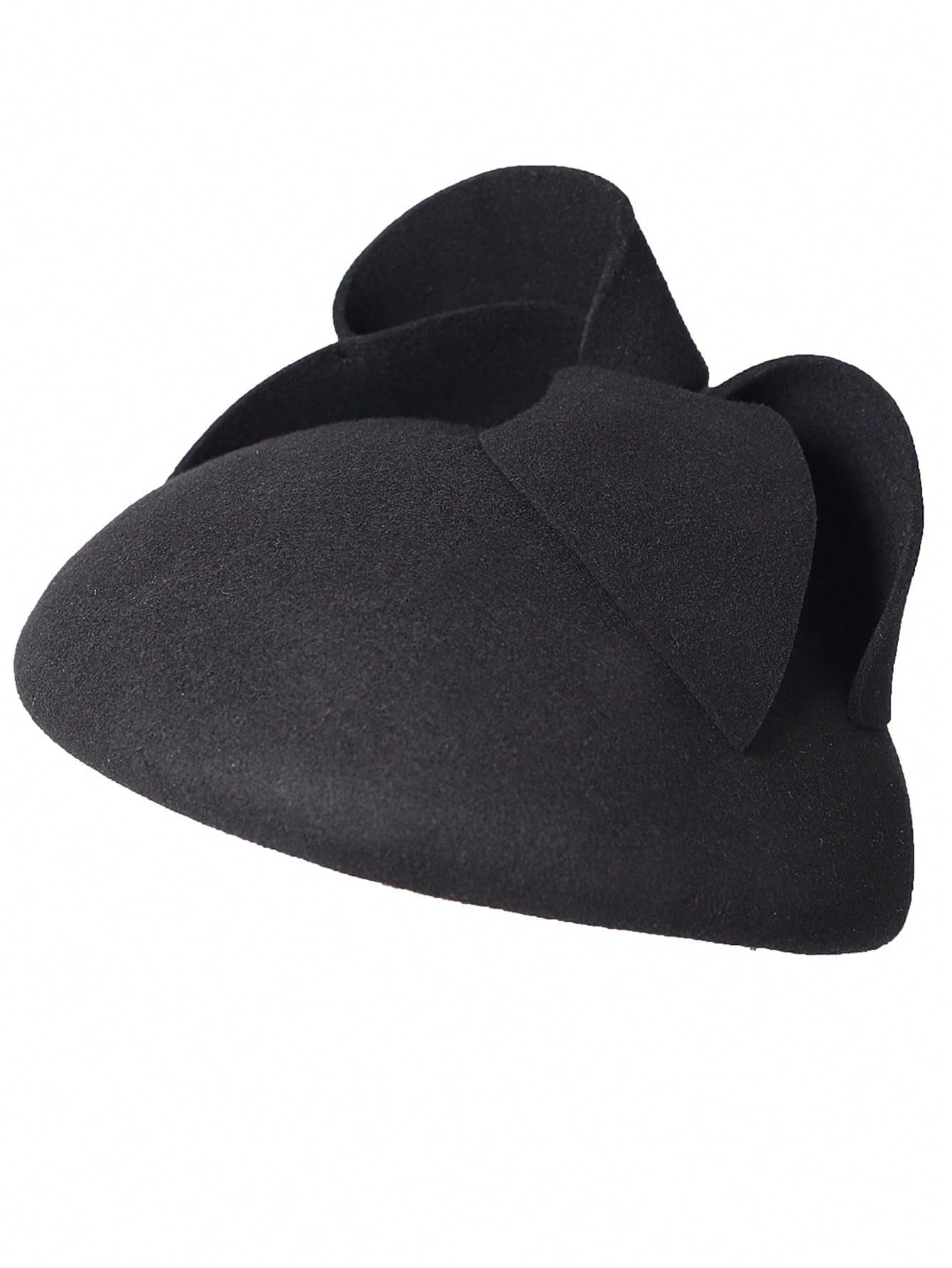 Elegante cappello fascinator in feltro di lana, da donna, per matrimoni, tea party, cocktail, stile pillbox