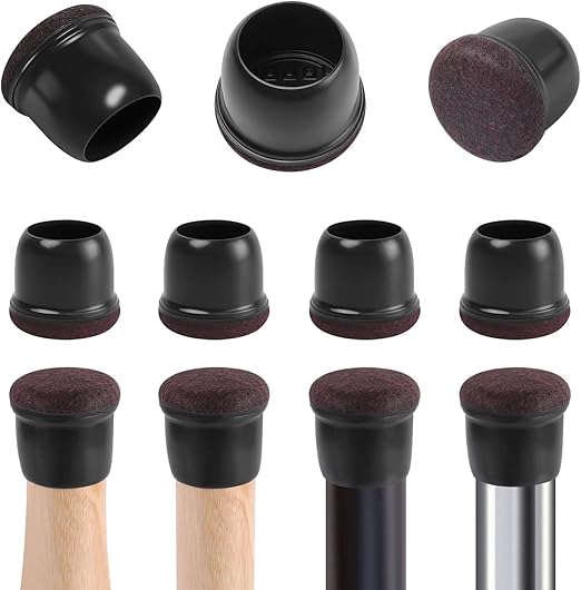 RCHYFEED 24PCS Silicone Chair Leg Caps Floor Protectors 0.751.25 inch