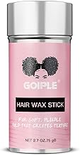 Goiple Wax Stick for Hair, Hair Pomade Stick Long-Lasting Styling Wax Stick, Hair Wax Stick Smoothing & Slick Stick for Hair Wigs, Styling Waxes for Fly Away & Edge Frizz Hair (2.7 oz)