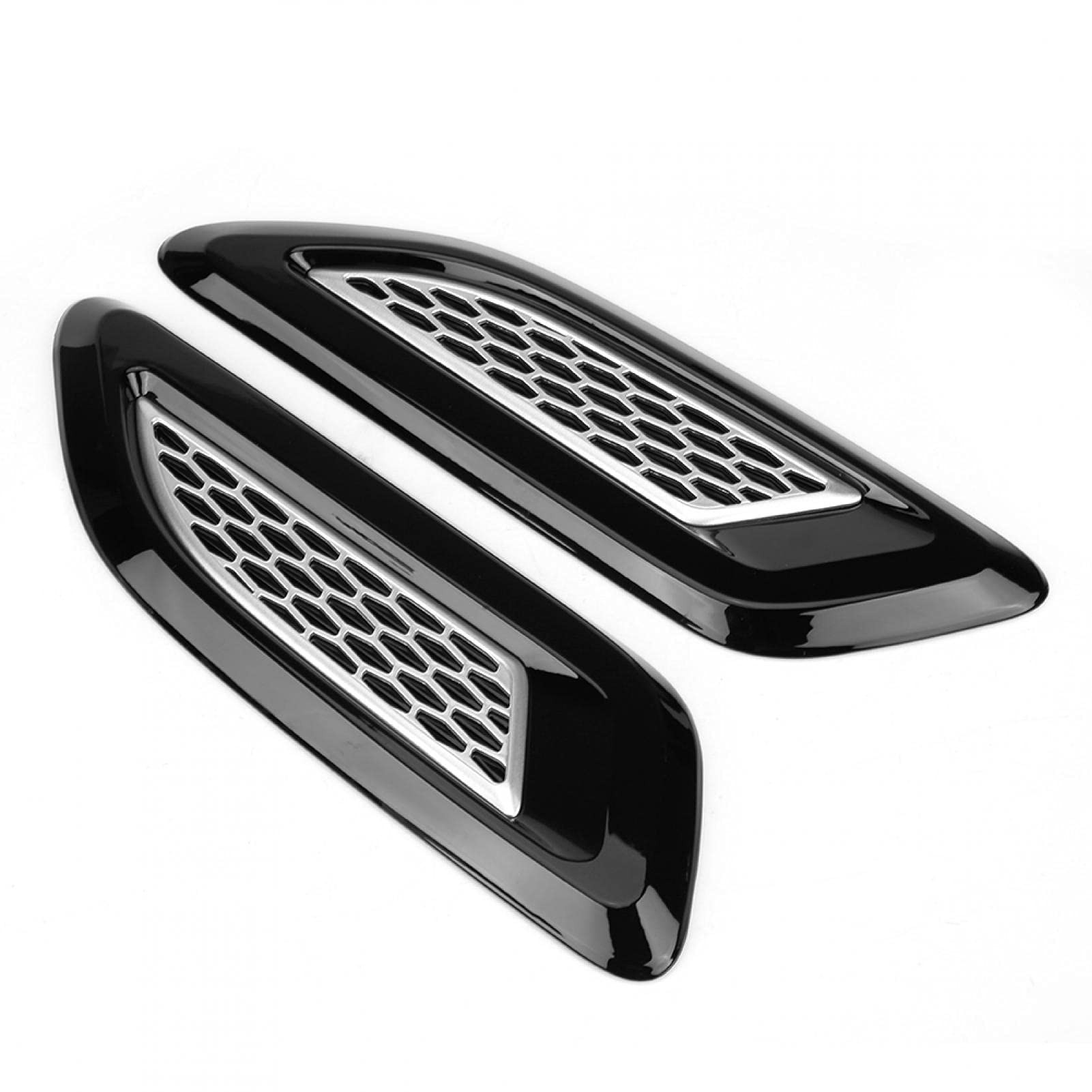 Hood Air Vent Trim, Air Outlet Wing Trim Air Wing Trim Outlet Wing Widely Used Hood Air Good Durability for Car Accessories for Man(Two-Color)