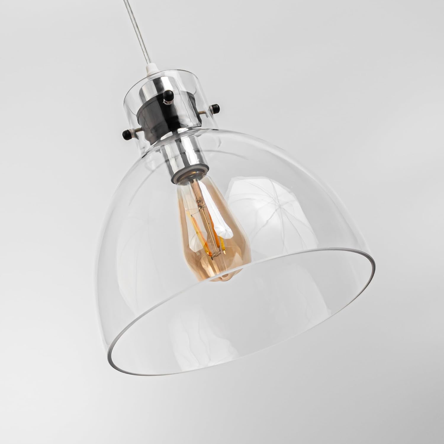 Dimmable H Type Track Lighting Chrome Remote Control 10" Clear Glass 3.2 Ft Track Mount Nordic Barn Pendants Decorate for Kitchen Island Customizable