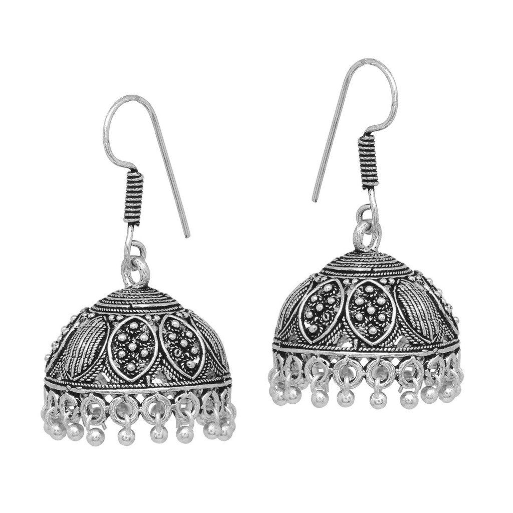 V L IMPEX Indian Handmade Silver Plating Oxidised Girls Jhumki Jhumka Earring (B072LSD6LP) Amazon Price History, Amazon Price Tracker