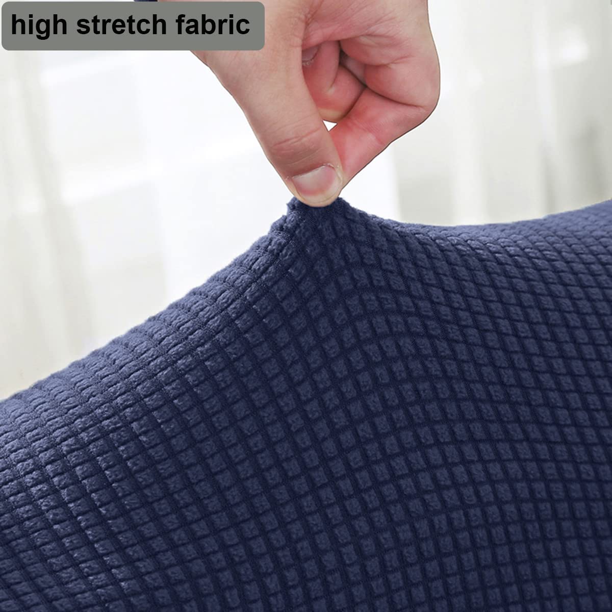 Juego de 4 fundas modernas curvadas para taburetes de bar, protectores de sillas giratorias con respaldo y brazos para cocina y comedor, elegantes fundas para sillas de bar