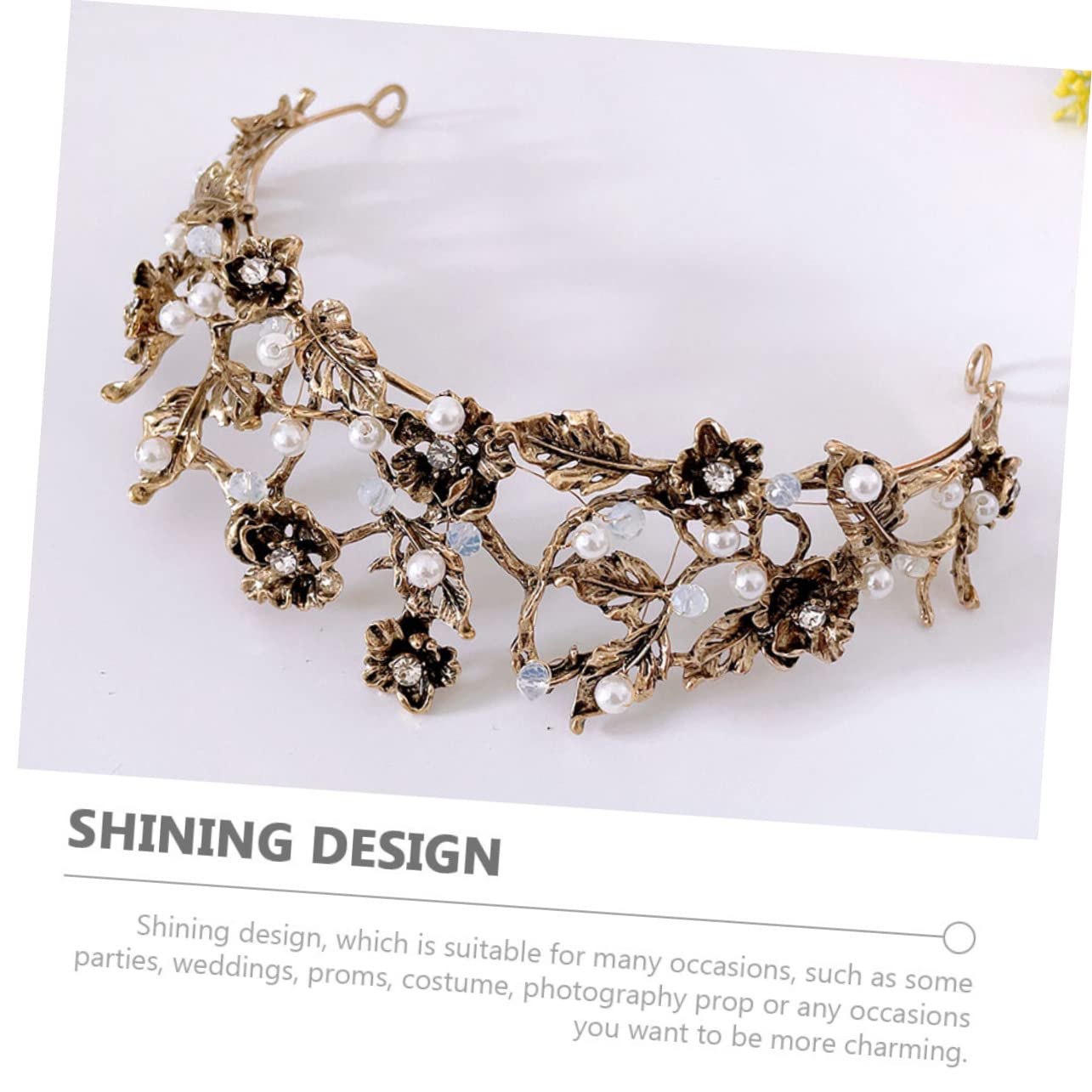 FRCOLOR 4 Stück Krone Zubehör Perlenelemente Haarschmuck Kopfschmuck Zubehör Abs Kopfbedeckung Verzierungen Zum Basteln Brautaccessoires Kopfbedeckung Für Golden Strasssteine