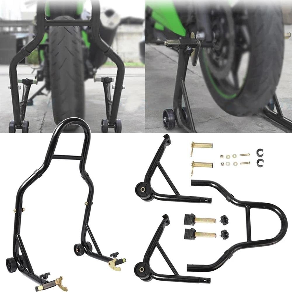 Piastra Estensione Cavalletto di Sollevamento Ruota Anteriore E Posteriore per Motociclette, Cavalletto A Forcella per Y&amaha ECC. Most