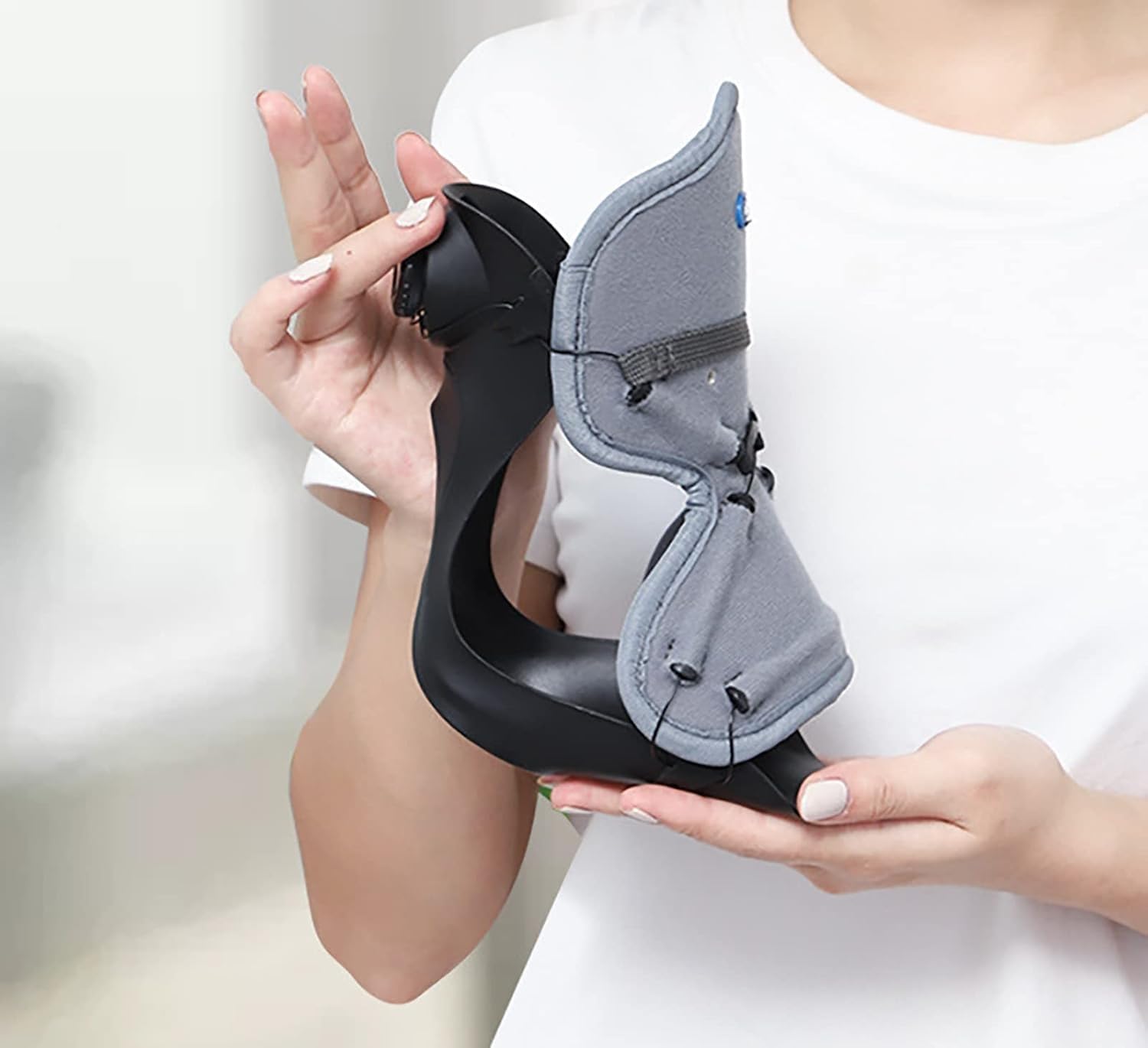 Soporte para pie caído, dispositivo de apoyo ajustable AFO para fascitis plantar y alivio de la tendinitis de Aquiles, ajuste unisex, diseño cómodo y de apoyo