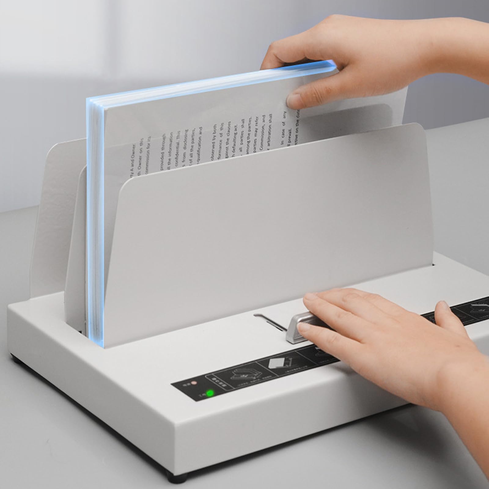 Rilegatrice termica con capacità di 500 fogli e riscaldamento in ceramica PTC per rilegatura sicura di documenti e album fotografici