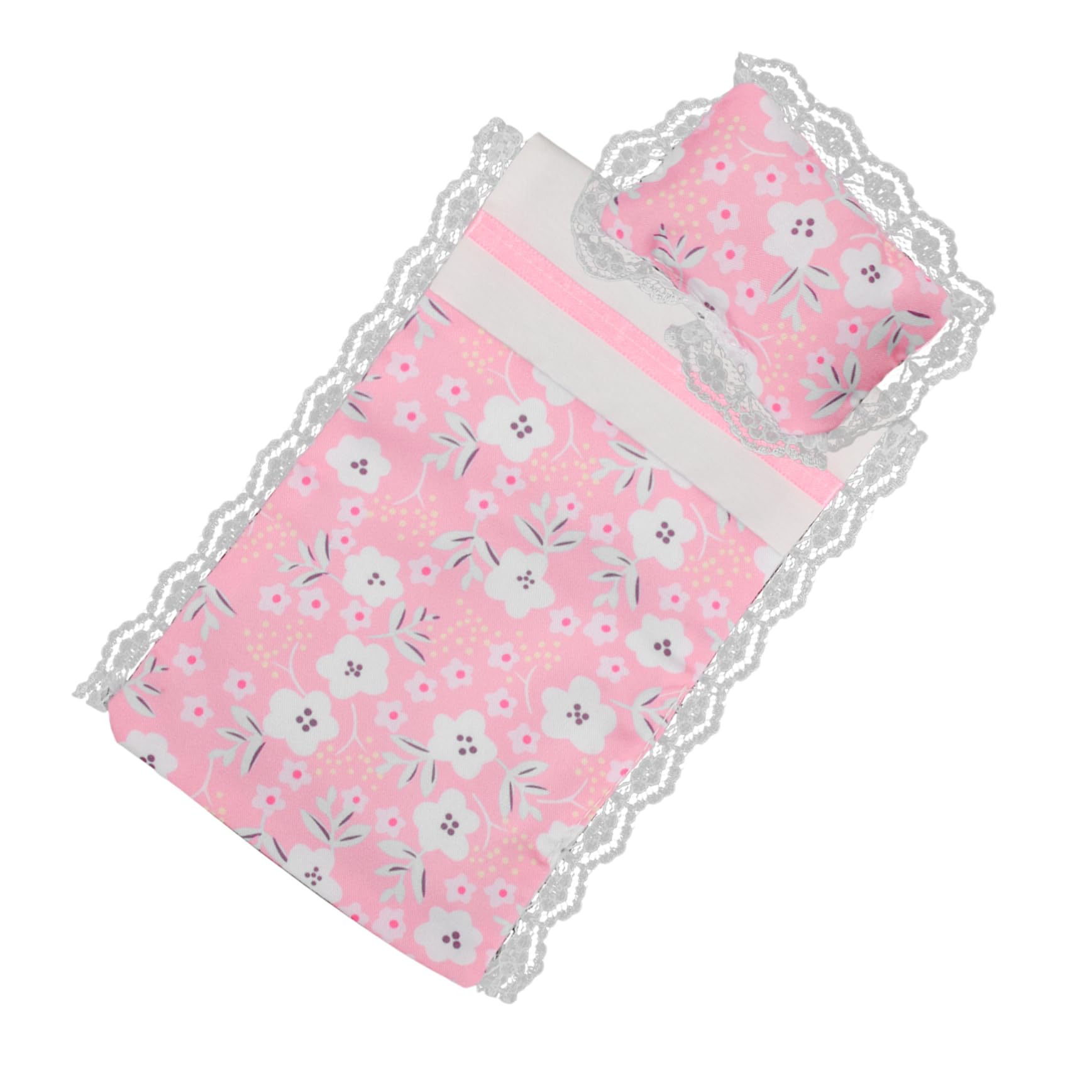 Toyvian 1 Set Doll House Sheets Doll House Bed Accessories Kit Mini Bedsheet Mini Bedding for Bed Decorations Bedroom Accessories ature Bedsheet
