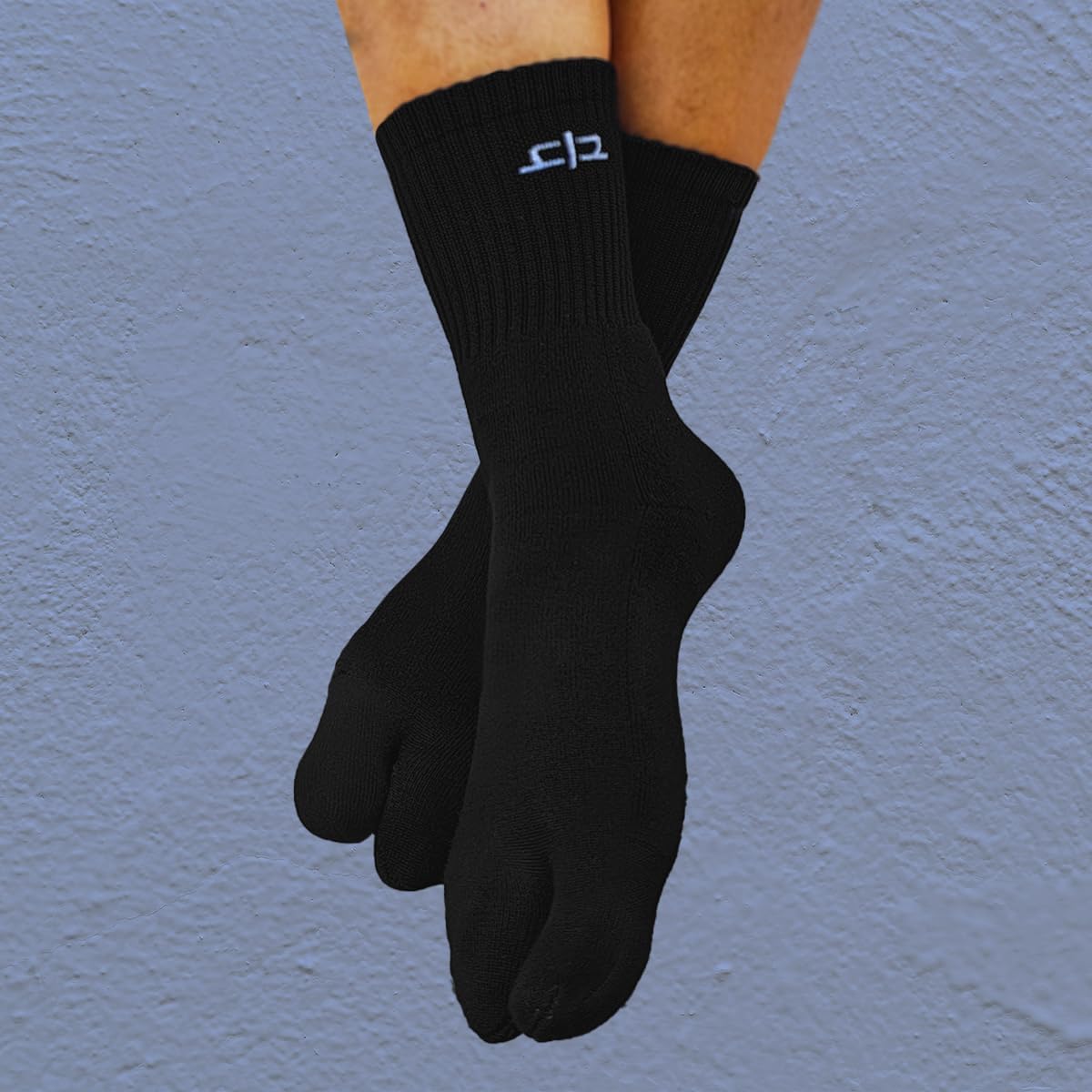 HEELIUM Bamboo Toe Socks for Women, Calf Length | Thumb Socks with Toe Split | 3X Softer Than Cotton | Breathable | Size (UK 3-7) 3