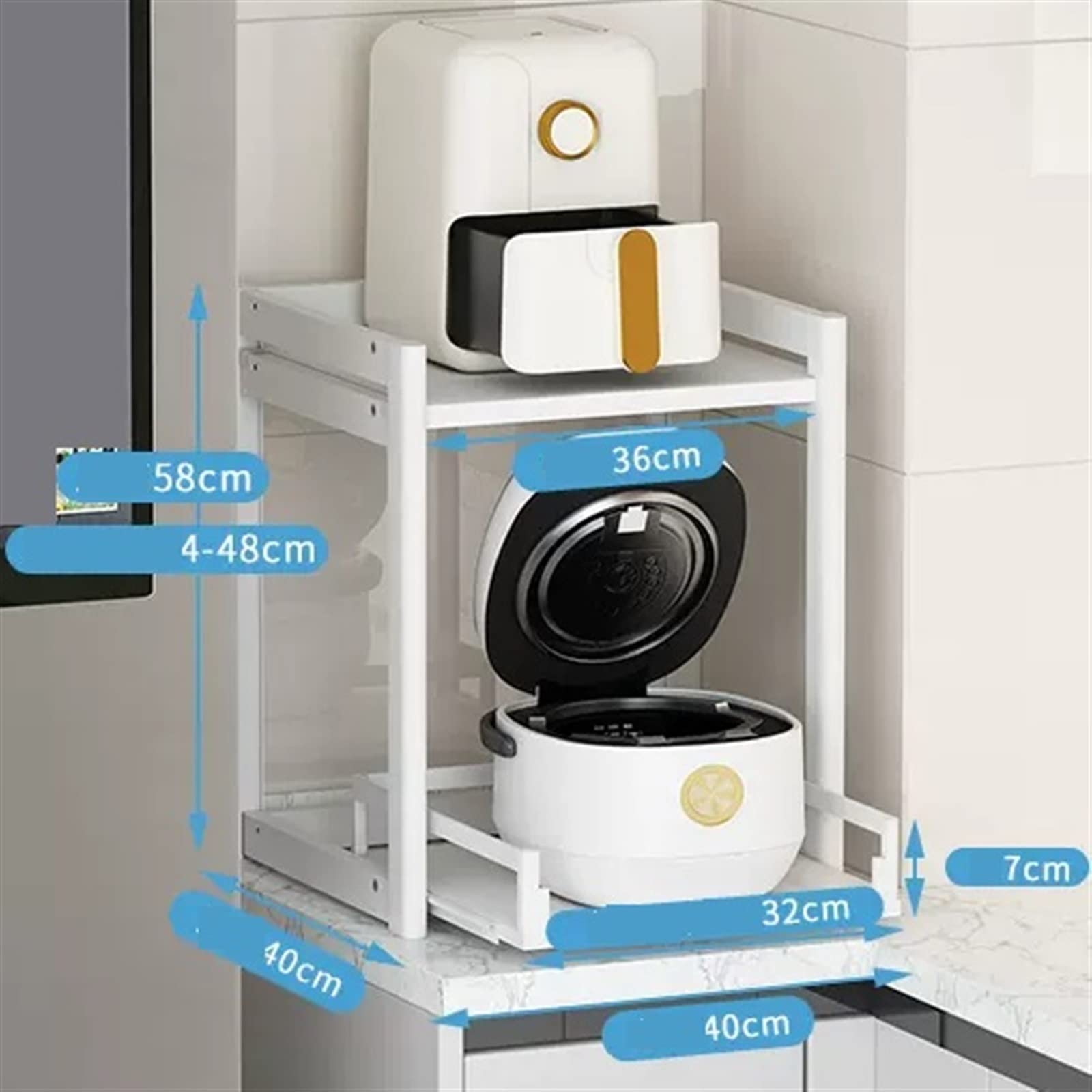キッチンラック　ポット 楽天市場】【1300円OFF】キッチンラック レンジ台 幅90cm 3段