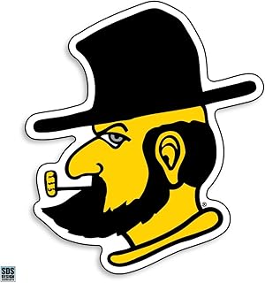 Appalachian State Mountaineer Face Magnet - 3"
