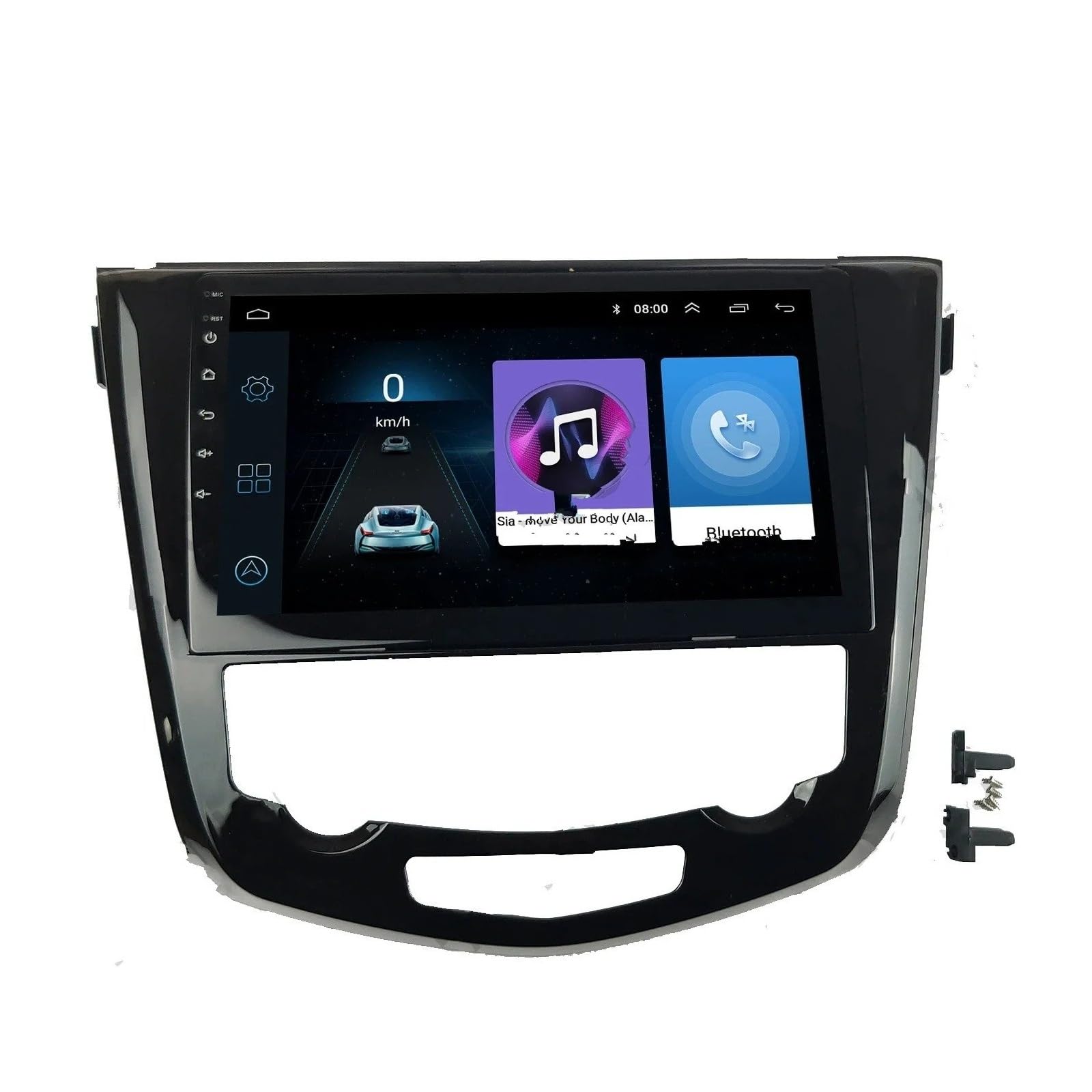 Mascherina Autoradio Cornice Stereo 10.1 Pollici per Nissan per X-Trail per Qashqai per Rogue 2014+ Radio Frame Doppio DIN Android Dash Kit Lettore Pannello Surround