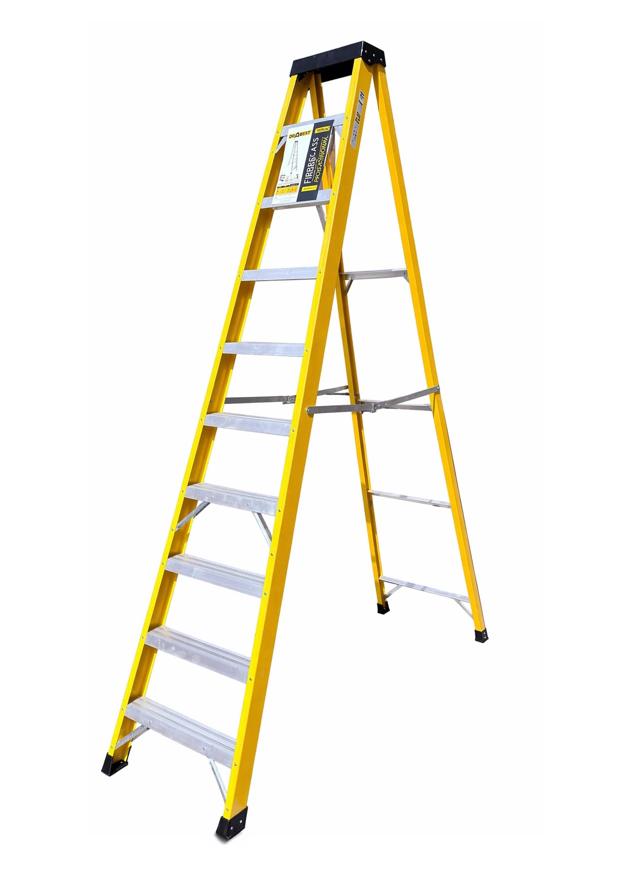 Drabest Fibreglass Swingback 10 Steps Ladder En131 from B&Q