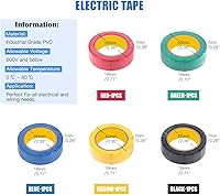 Vista 3 de Glarks Pelacables multifunción de 8 pulgadas, 10-22 AWG y 175 tuercas giratorias, conectores de cable eléctrico, terminales de tornillo con 5 piezas