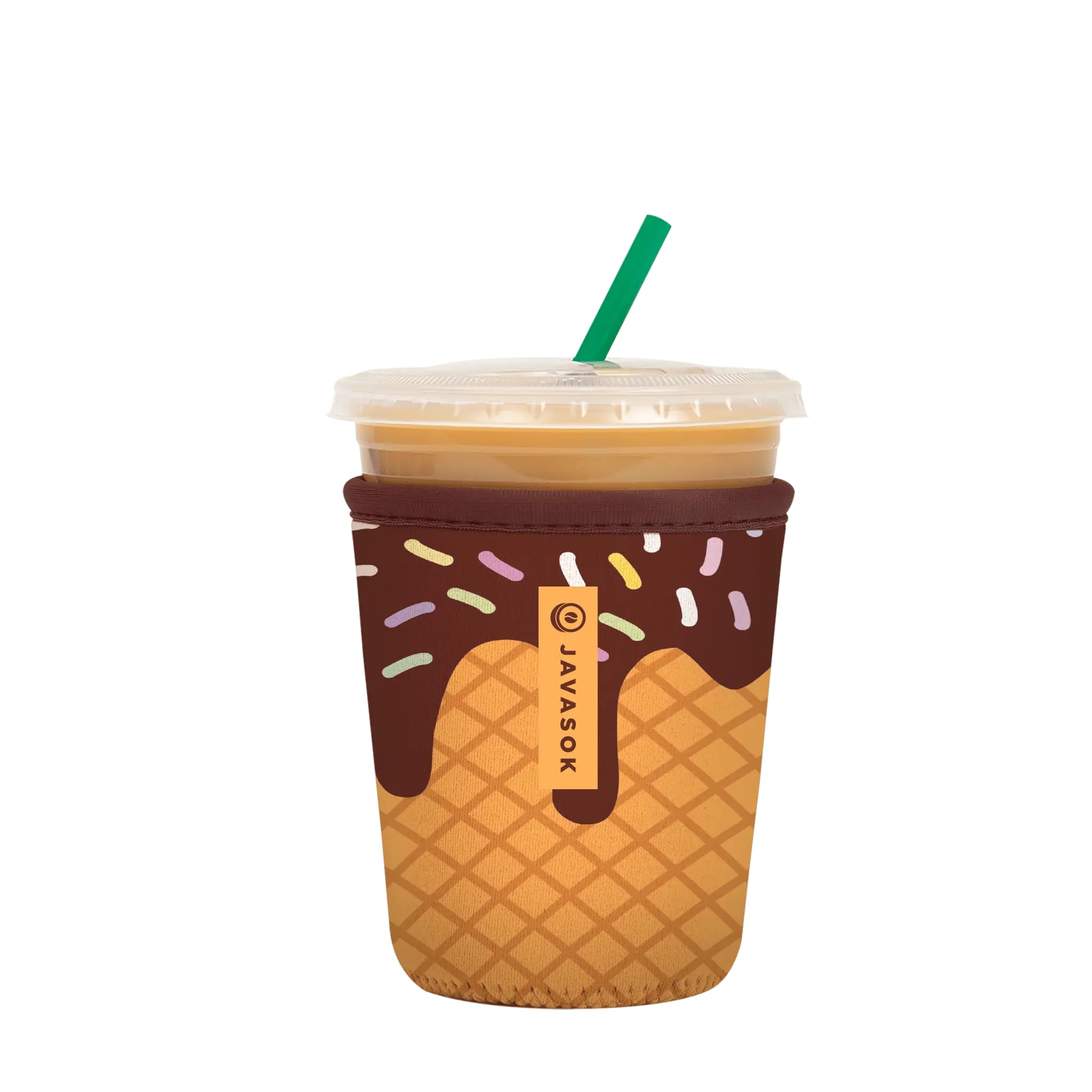 Sok It JavaSok Iced Coffee &amp; Cold Soda Insulated Neoprene Cup Sleeve (I Scream You Scream, Small: 16-20oz)