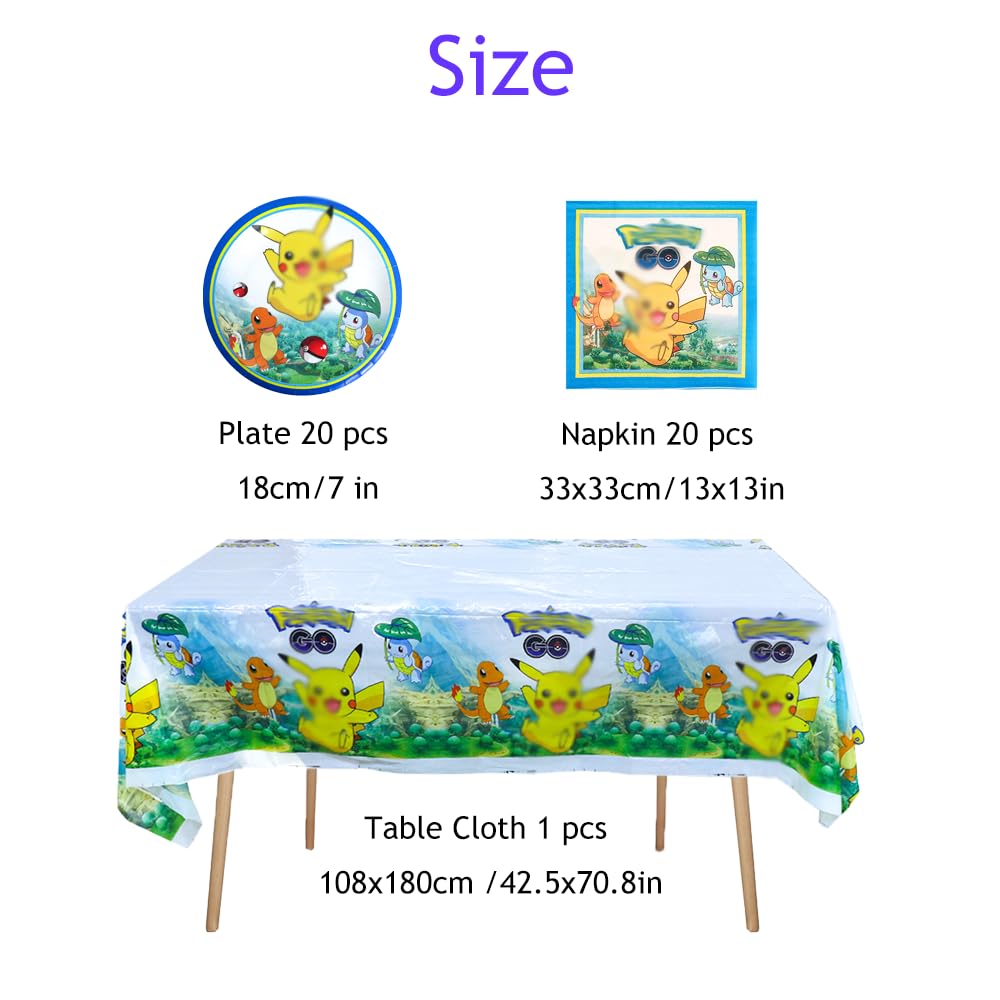 Set Anniversaire Enfants DecPtyTa - 20 Personnes, Assiettes, Serviettes, Nappe, Prêt à Fêter ! - 2