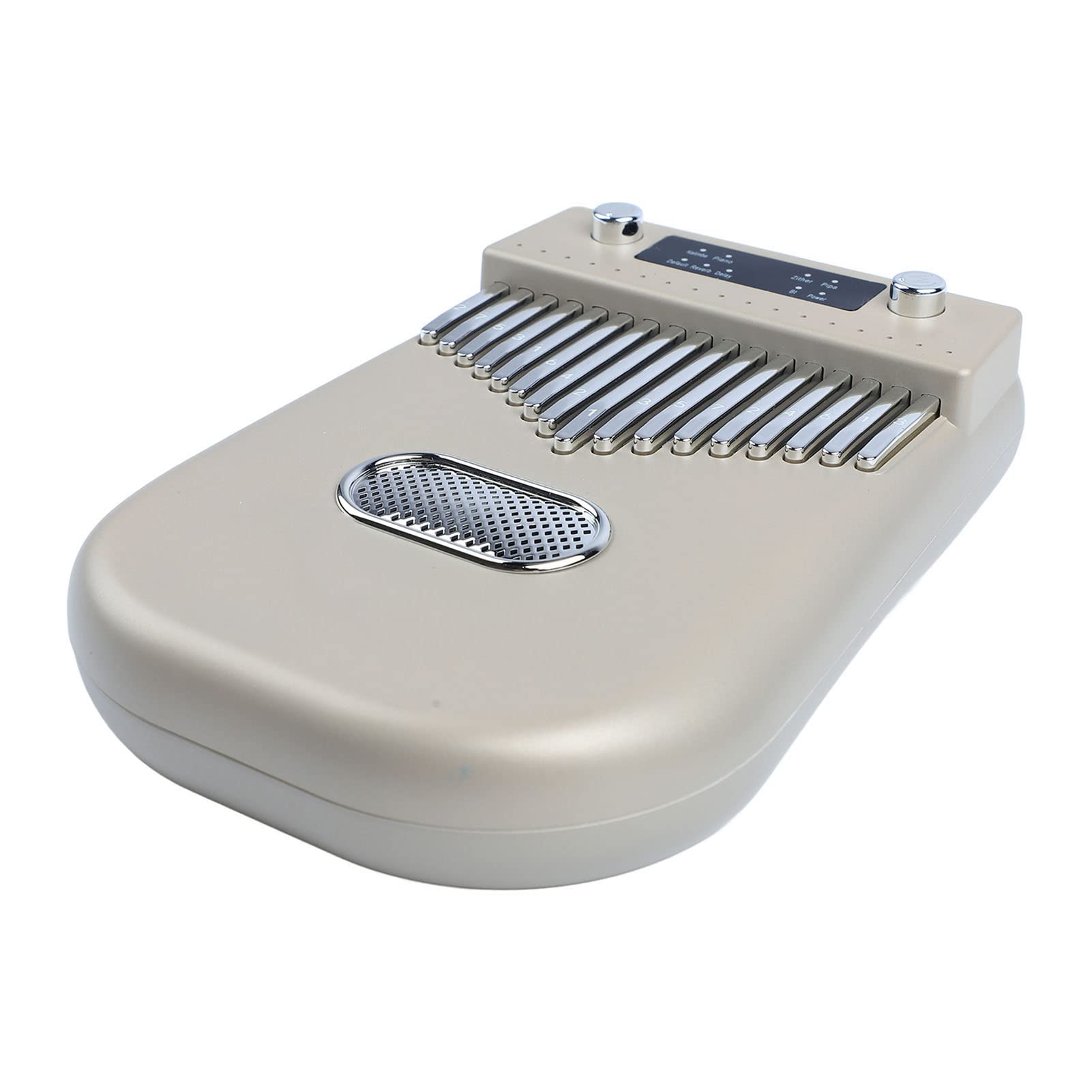 17 tasti elettronici smart kalimba pollice strumento musicale portatile con spartiti per kid per adulti principianti (Oro)