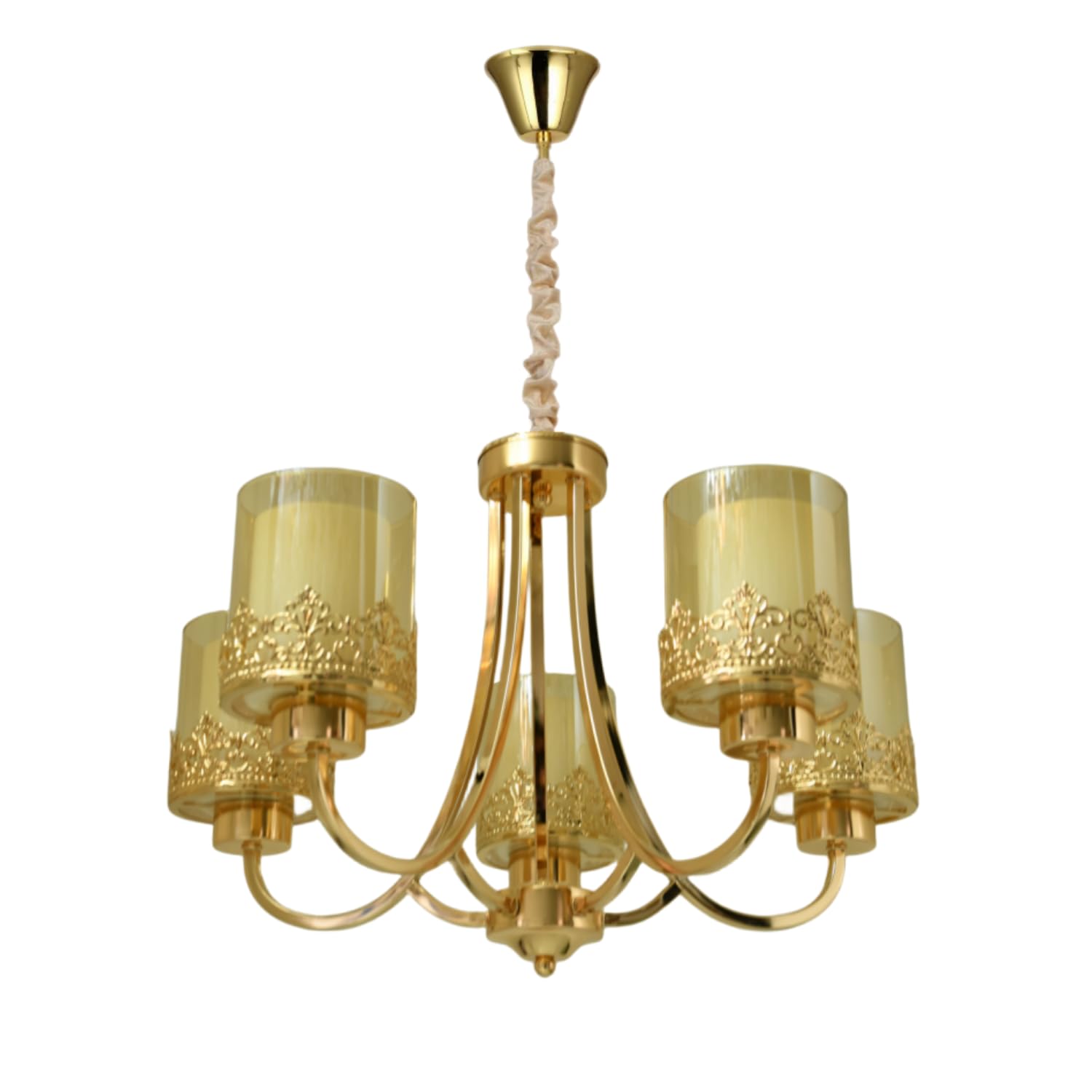 5-Light Gold Chandelier