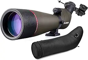 SVBONY SV13 20-60x80 Lunetas com adaptador de telefone, luneta HD, luneta angular de alta potência, luneta esportiva para tiro ao alvo, caça, observação de pássaros, à prova d'água