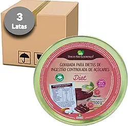 3x Goiabada Diet Lata São Lourenço 500g