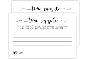 Timeless Memories: 50 Time Capsule Cards for a Cherished First Birthday or Baby Shower