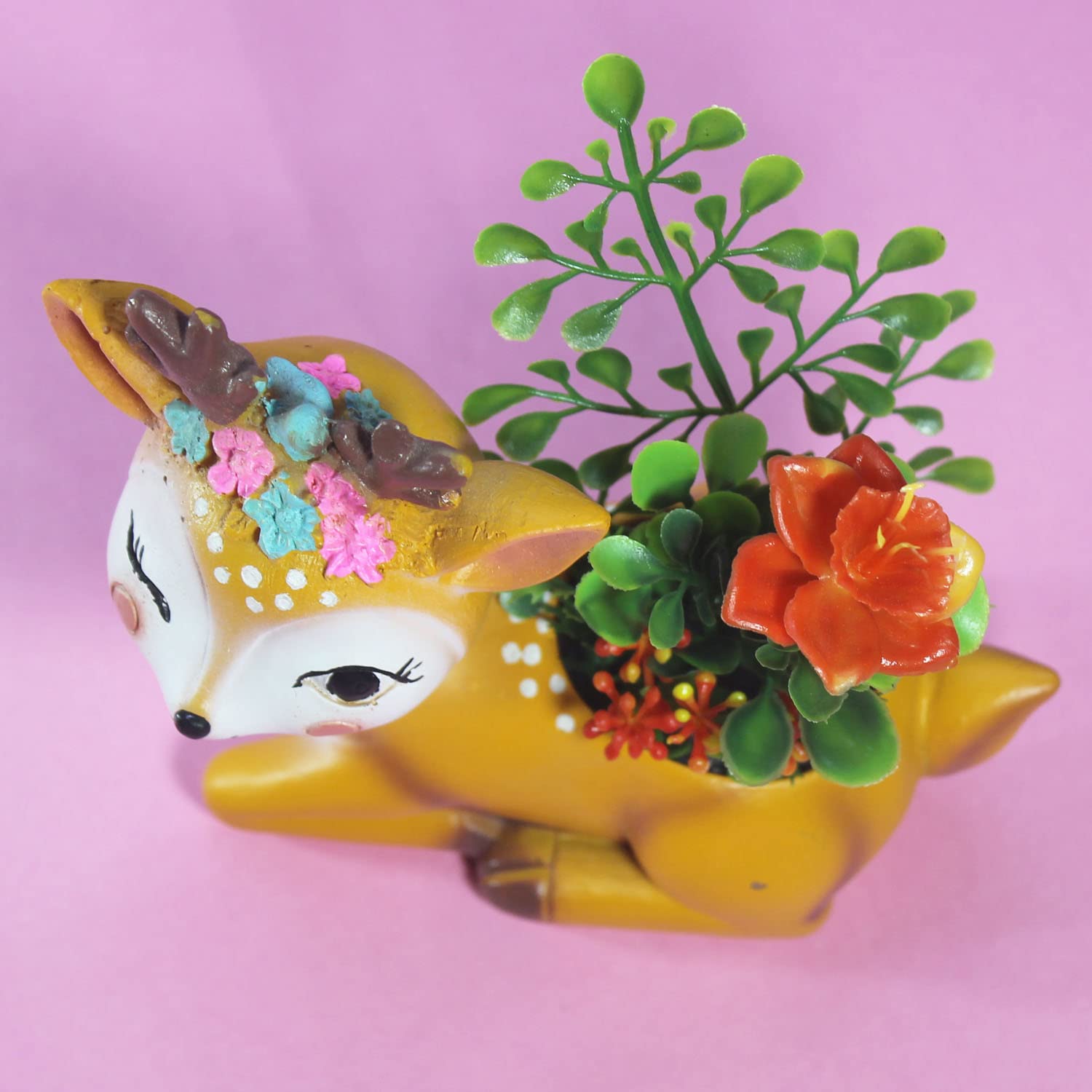 Unique Yellow Deer Resin Pot - Buy Now! -4 Unique Yellow Deer Resin Pot - Buy Now! -4