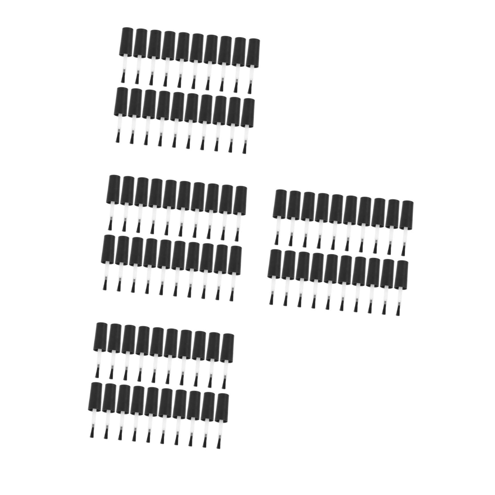 Beaupretty 80piezas Pinceles Para Esmalte De Uñas Con Cepillos De Reemplazo Para Botellas De Esmalte y Gel Diseño Práctico y Para Aplicación