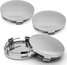 4 Stück Felgenkappen, Nabendeckel OD 60mm ID 56mm, Radnabendeckel, Radnabenkappen, Nabendeckel, Nabenabdeckung, Radnabenabdeckung, Universal ABS Silber Nabenkappen, Auto Zubehör für Radnaben…