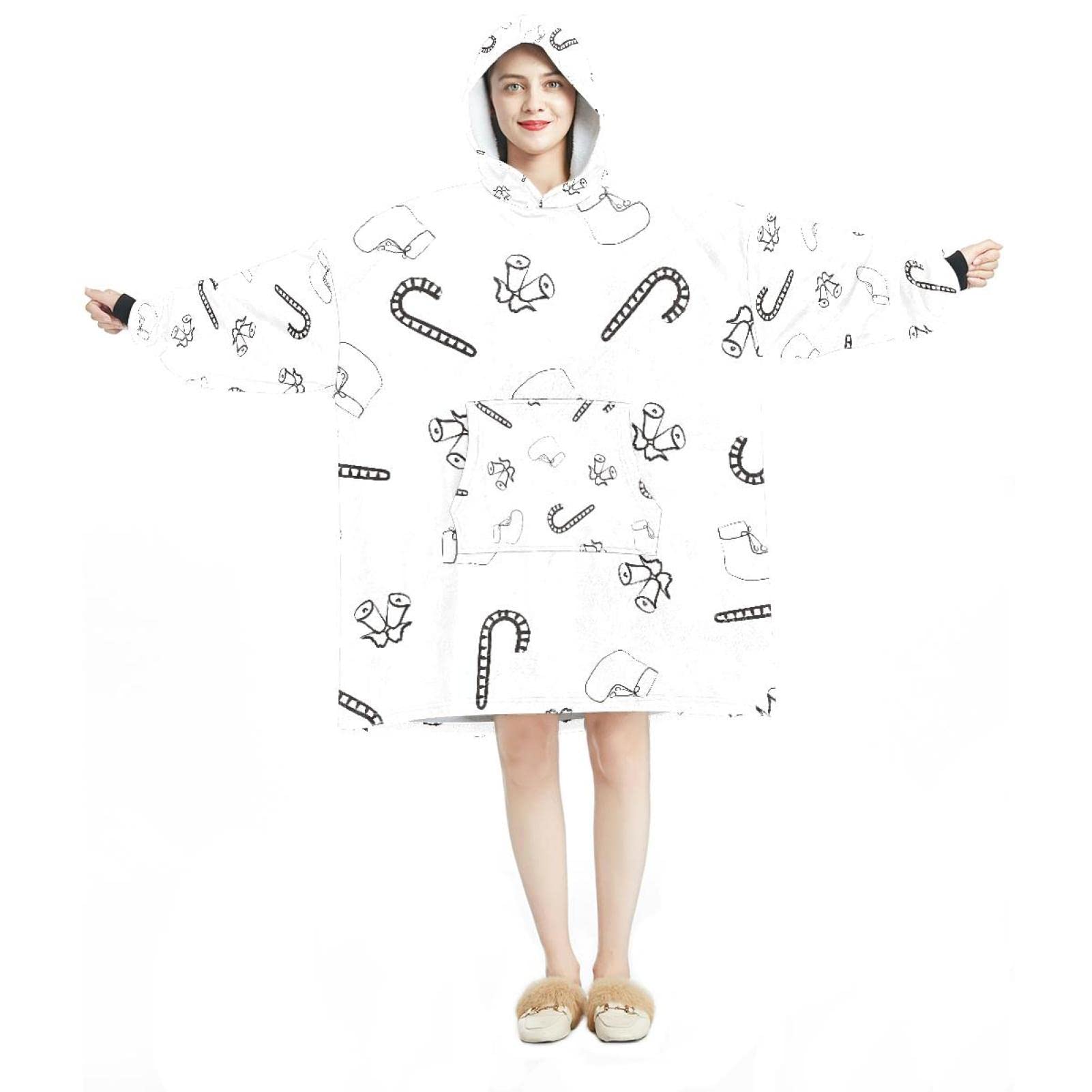 Sweat à capuche surdimensionné en flanelle pour vos soirées d'hiver