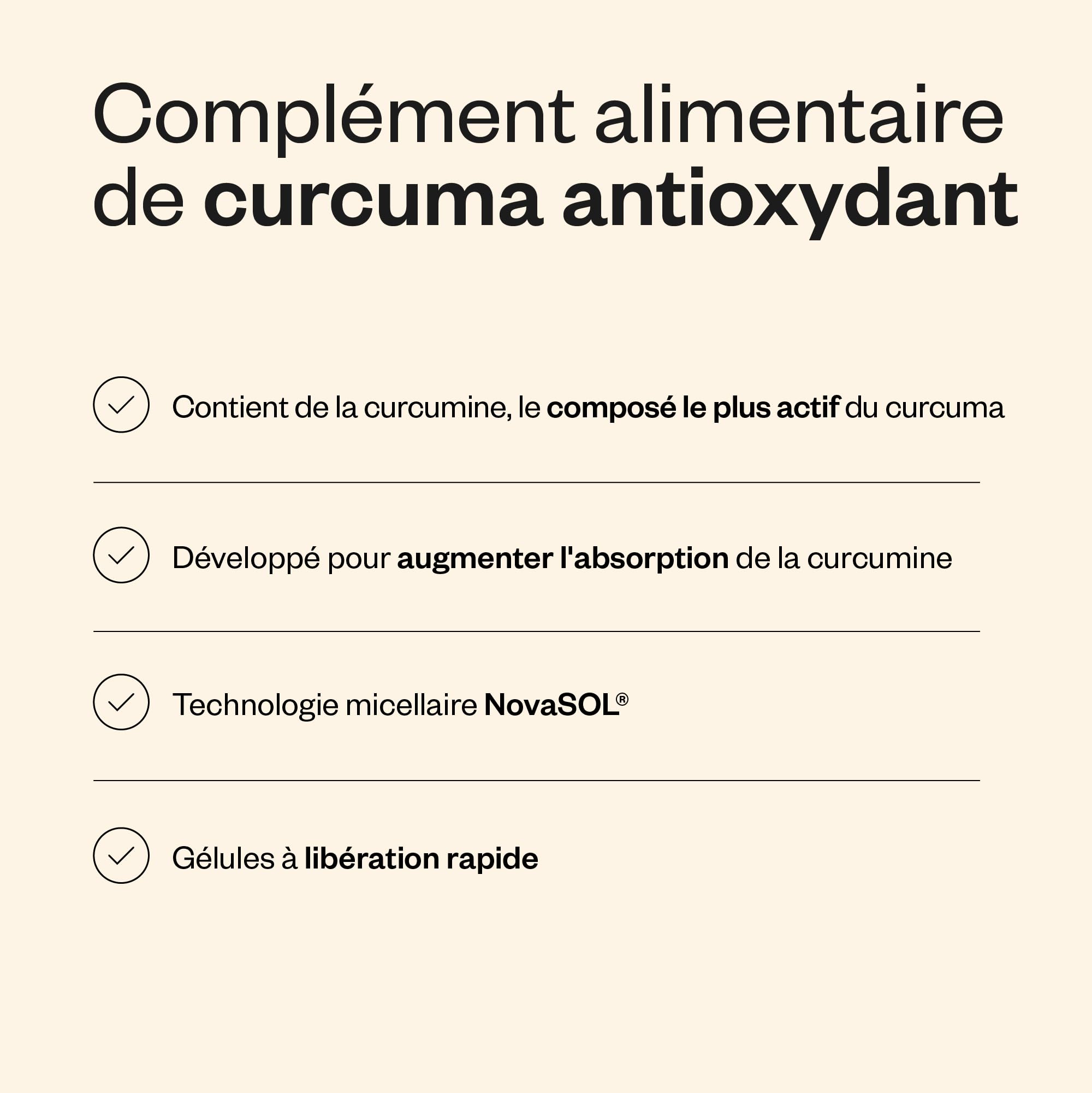 Supersmart - Tumeric Curcumin Solution - Curcuma - Conditionnement en Capsules LICAPS® (185 Fois plus Biodisponible que la Curcumine Classique) | Sans OGM - 60 Licaps