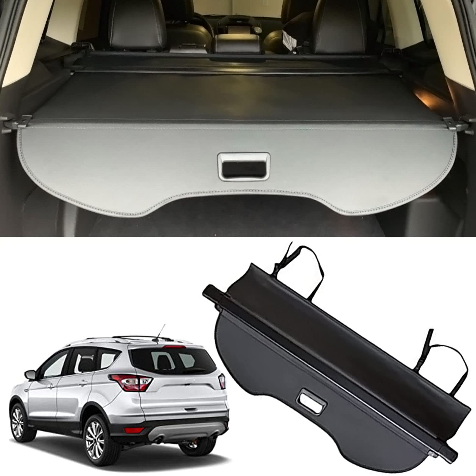 Photo 1 of kaungka Cargo Cover for 13-18 Ford Escape 2019 Cargo Cover Trunk Shielding Shade Black 