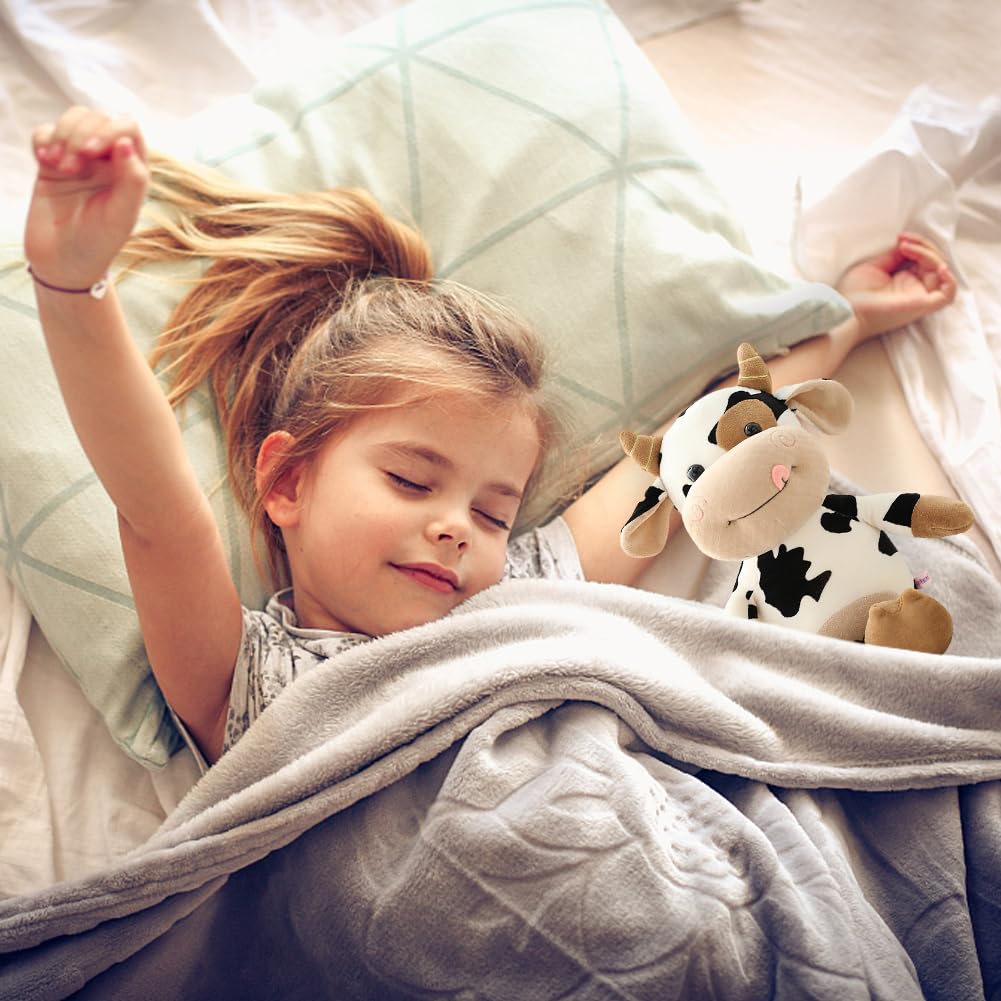 Vaca Peluche Suave De Animales Dibujos Lindo Juguete Muñeco De Juguetes Plush Pequeños para Niños Regalo De Cumpleaños 30cm