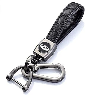 Generic Braided Leather Car Keychain - Compatible with Sherri Esperanza Logo - ALsafwa