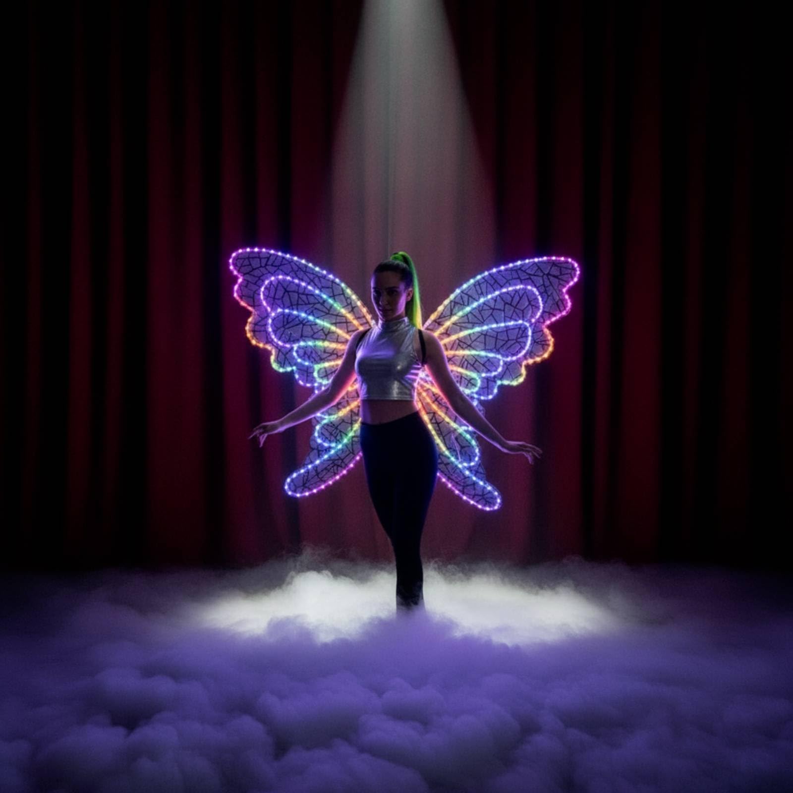 con LED Multicolore Appendici LED Luminose Costume per Cosplayer