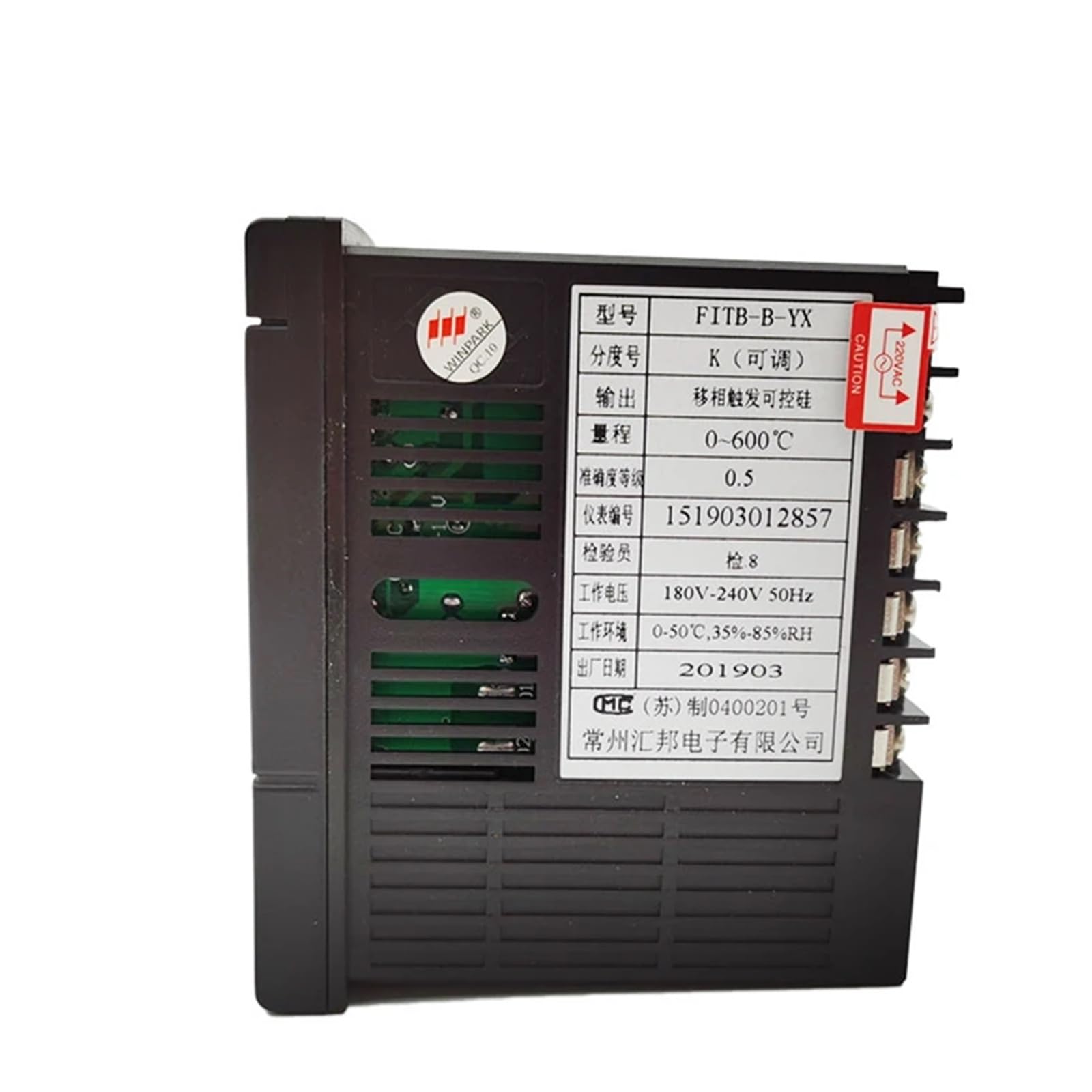 FITB-B-YX Regulator temperatury PID 220VAC K Termostat wlotowy termopary AK6-BKL400(AK6-BKL400)