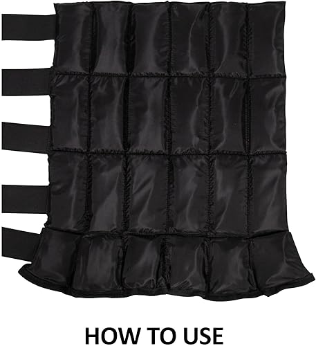 Vista 4 de Dura-Tech Envoltura de gel refrescante para caballos Terapia instantánea de frío Se adapta a ponis, caballos y corrientes de aire Exterior