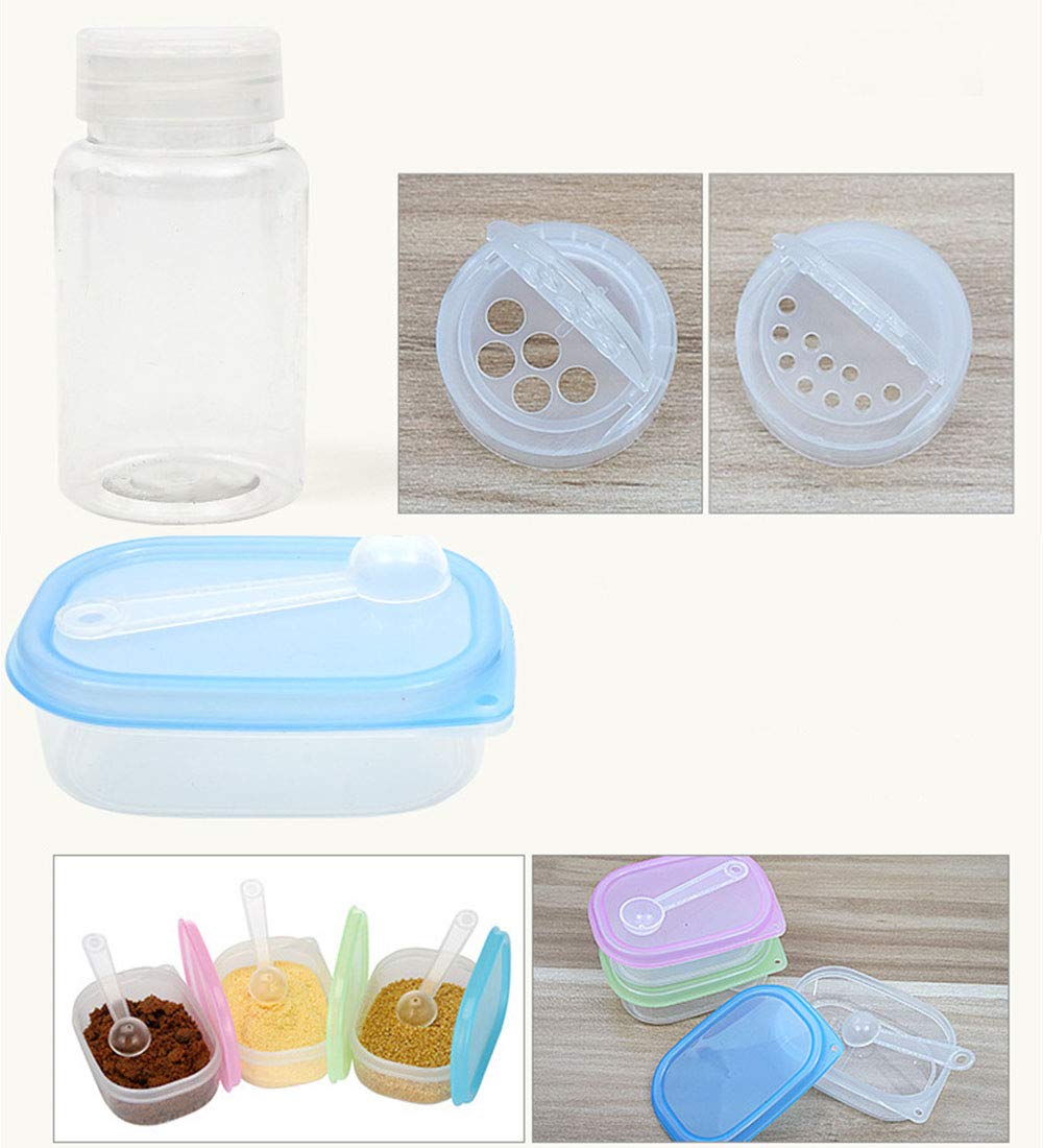 Set Di 10 Barattoli Per Spezie Da Campeggio Gracelaza - Con Borsa Da Trasporto - Ideale Per Cucina, Barbecue E Picnic - Foto 13